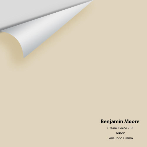 Cream Fleece 233 - Benjamin Moore - Colour Sample