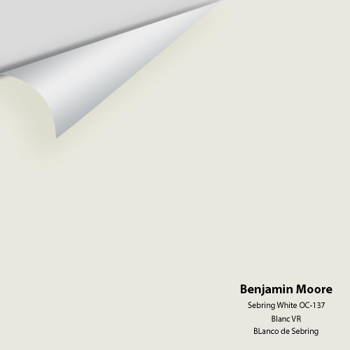 Sebring White 1492 / OC-137 - Benjamin Moore -  Colour Sample