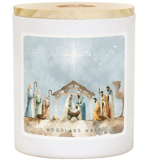 Watercolor Nativity-Woodland Walk Candle