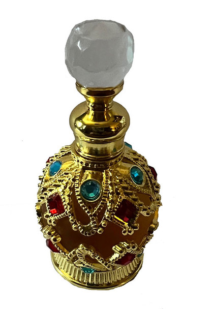 Yeshua "Light of the World" Ornate Gem Bottle Anointing Oil - (1/2 oz.)