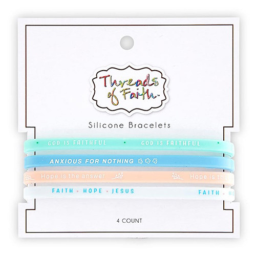 Silicone Bracelet Set - God Is Faithful