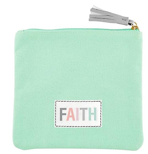 Faith - Mint Green Pouch
