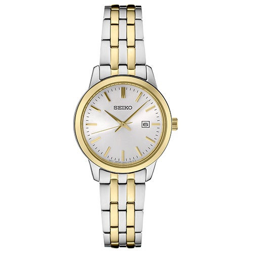 Ladies Essentials Two-Tone Stainless Steel Watch White Dial