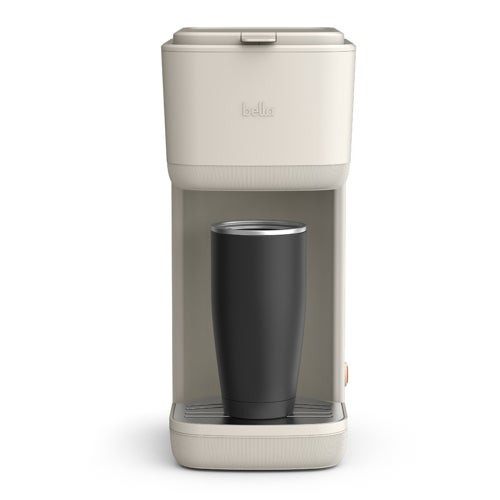 Single-Serve Coffee Maker for Grounds & Pods w/ Water Tank Oatmilk