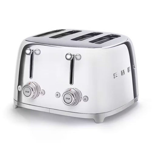 4 Slice 4 Slot Toaster Stainless Steel