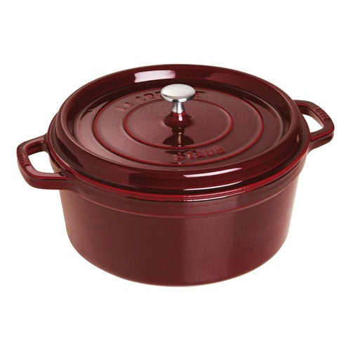 7qt Cast Iron Round Dutch Oven Grenadine