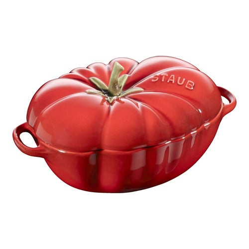 0.525qt Petite Tomato Cast Iron Cocotte Cherry