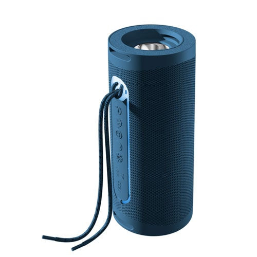 BASS LUX Portable Bluetooth Speaker w/ Flashlight  Blue