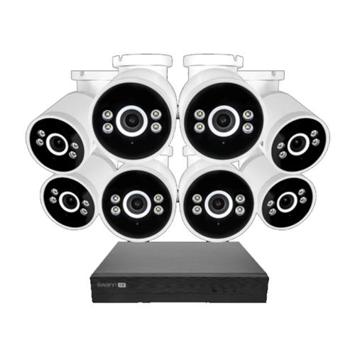 AdvancedX 4K NVR Security System - 1TB w/ 8 Spotlight Bullet IP Cameras