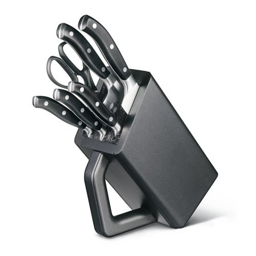 Grand Maitre 6pc Knife Block Set Black