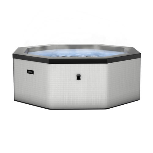 Como Octagon 6 Person Eco Foam Spa Graphite Gray