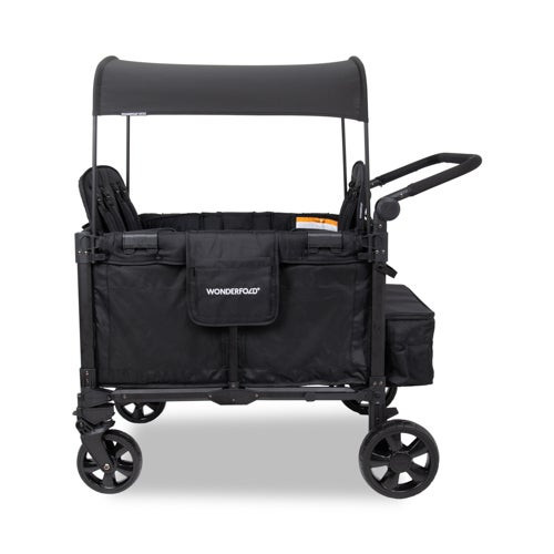 W Elite Pro Stroller Wagon - 4-Seater Jet Black