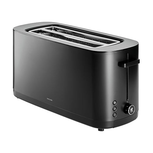 Enfinigy Long Slot 2 Slice Toaster Black