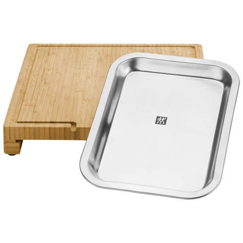 BBQ Cutting Board w/ Stainless Steel Tray