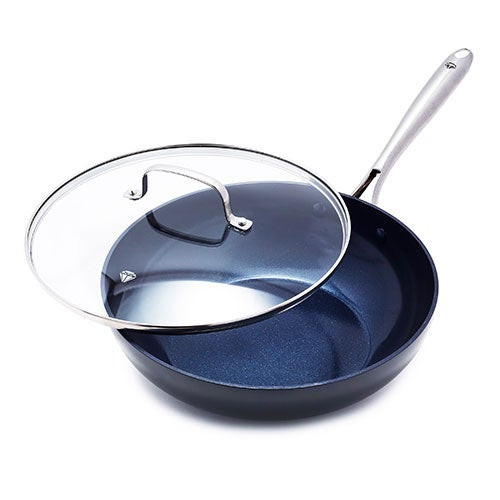 Hard Anodized Pro 11" Ceramic Nonstick Frypan w/ Lid