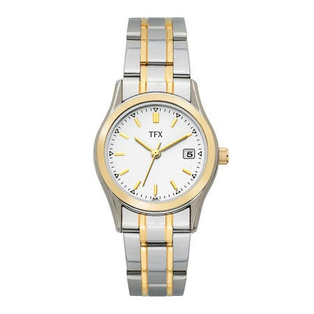 Ladies' TFX Two-Tone Stainless Steel Watch  White Dial