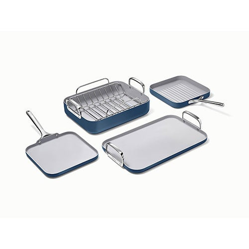 5pc Square Cookware Set Navy
