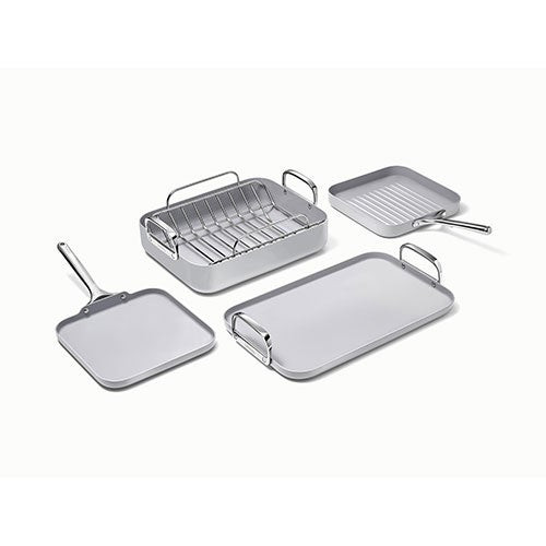 5pc Square Cookware Set Gray