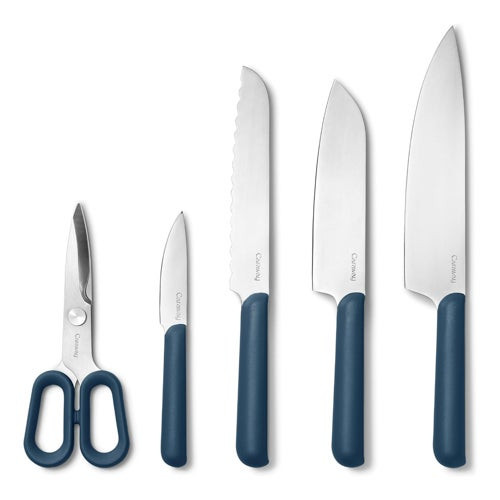 5pc Knife Set Navy