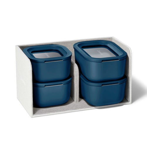 Mini Food Storage Set w/ Storage Organizer Navy