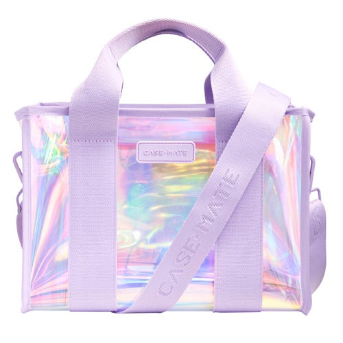 Medium Crossbody Jelly Zip Tote Bag Soap Bubble
