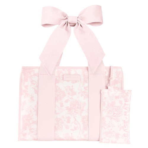 Jelly Tote Bag w/ Phone Pouch Afternoon Rose Bow