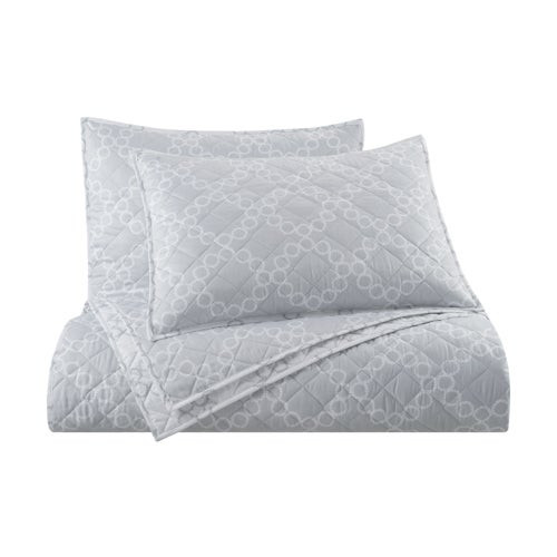 Palais Quilt Set - Full/Queen Grey Fog