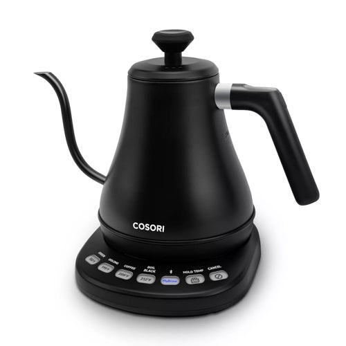 Smart 0.8L Electric Gooseneck Kettle Black