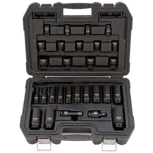 28pc 1/2" Drive Standard & Deep Impact Socket Set