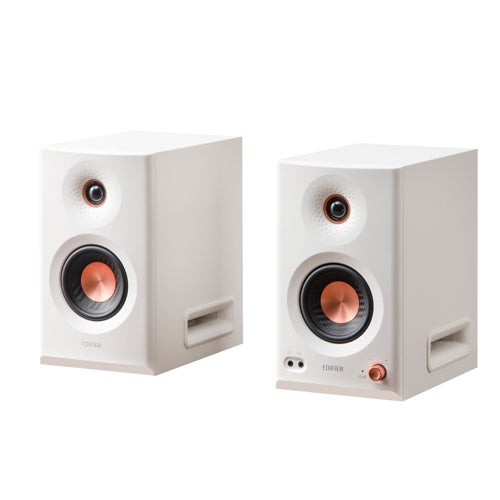 MR5 Tri-Amped Powered Studio Monitor Bluetooth Speakers White