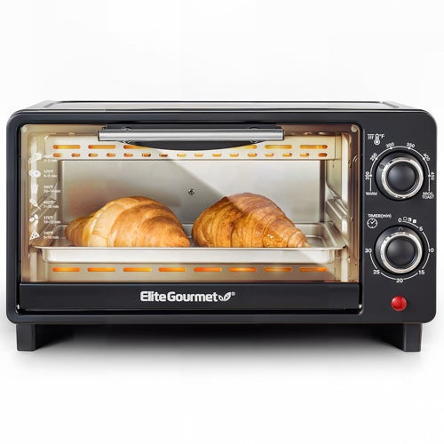 4 Slice Toaster Oven Black