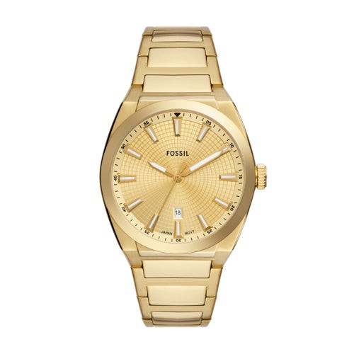 Men's Everett Gold-Tone Stainless Steel Watch  Gold Dial