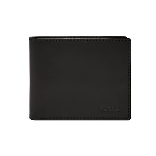 Derrick Flip ID Bifold Wallet Black