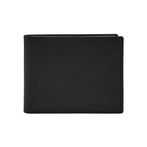 Derrick RFID Passcase Leather Wallet Black