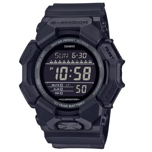 Mens GD010 G-Shock Large LED Digital Watch Black