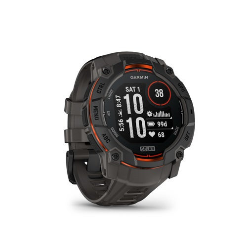 Instinct 3 50mm Rugged Solar GPS Smartwatch Black/Charcoal