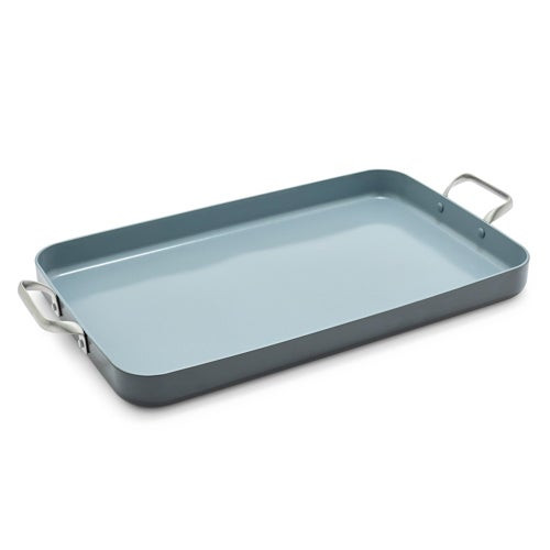 Valencia Pro Ceramic Nonstick 18" x 11" Double Burner Griddle