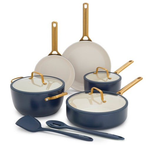 Reserve Pro Ceramic Nonstick 10pc Cookware Set Twilight