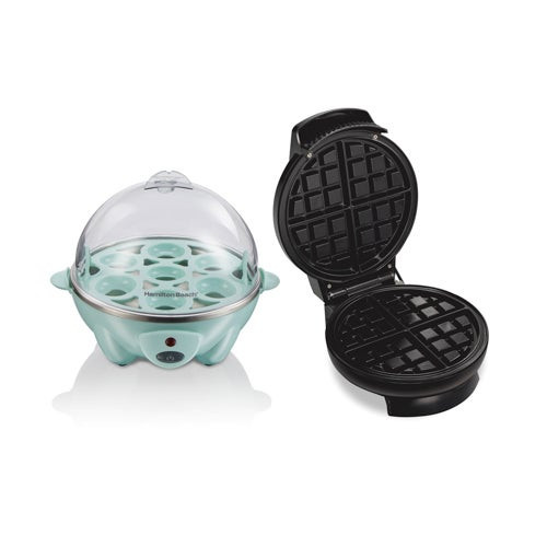Waffle Maker & Egg Cooker Breakfast Bundle