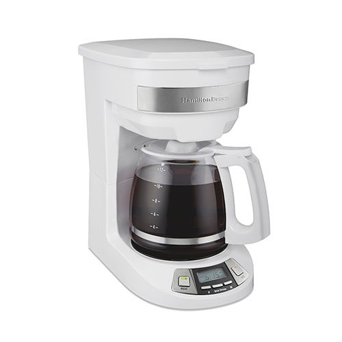12 Cup Programmable Coffeemaker White