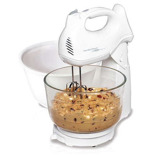 Power Deluxe 6 Speed Hand/Stand Mixer w/ 2 Bowls White