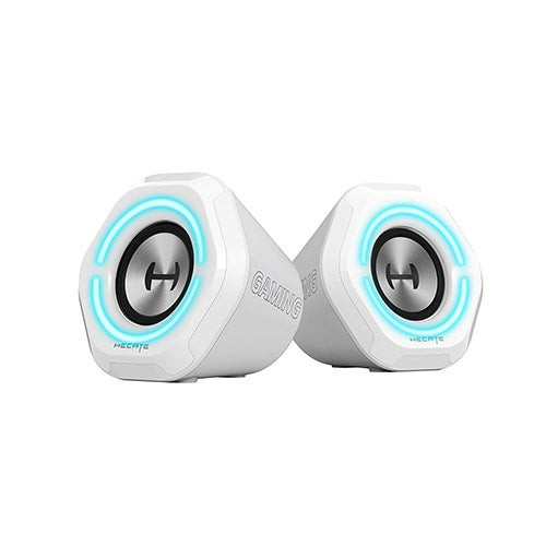 G1000 RGB Bluetooth Gaming Speakers - Set of 2 White