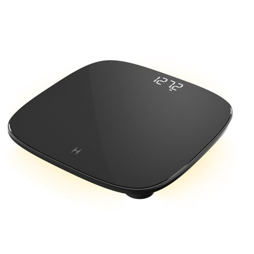 Glo Essential Digital Body Weight Scale w/ Perimeter Lighting Black
