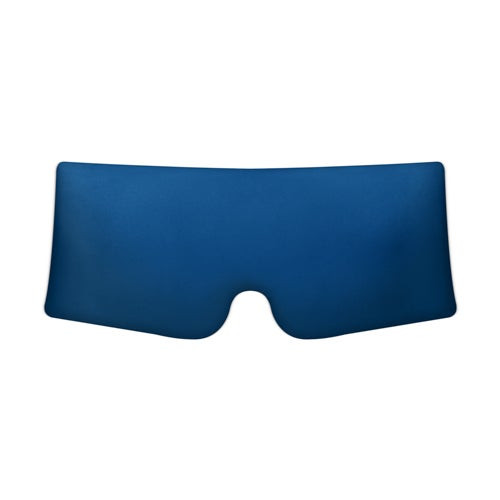 Blackout Wraparound 100% Real Silk Sleep Eye Mask Midnight Blue