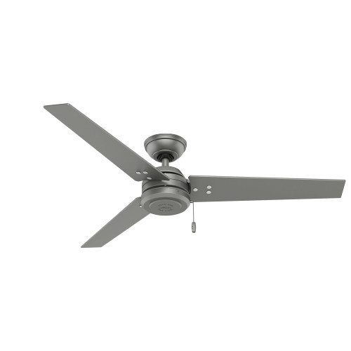 Cassius 52" Outdoor Ceiling Fan Matte Silver
