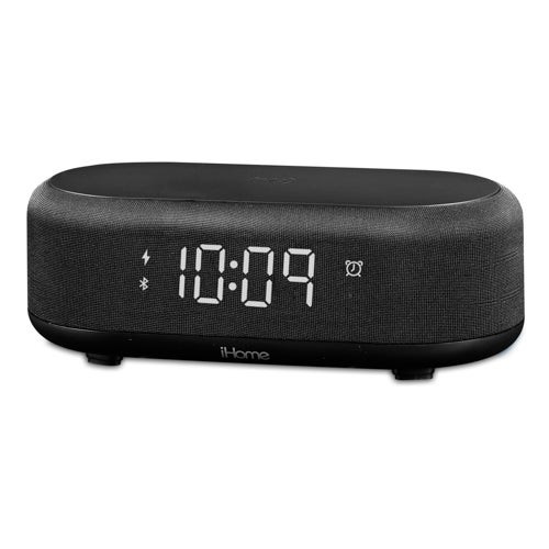 Bluetooth Alarm Clock w/ Fast Wireless Charging & USB Charging