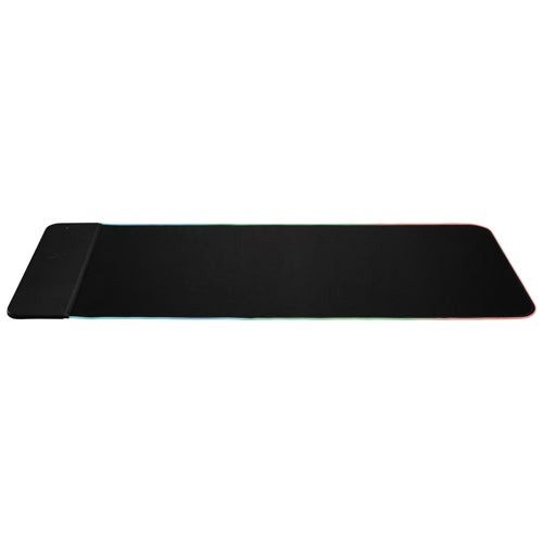 Gaming Mouse Pad w/ Wireless Charging Pad & LED Lights