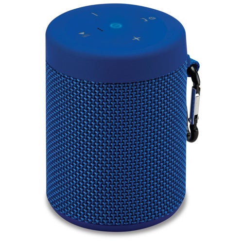 Waterproof Fabric Portable Speaker w/ Speakerphone Blue