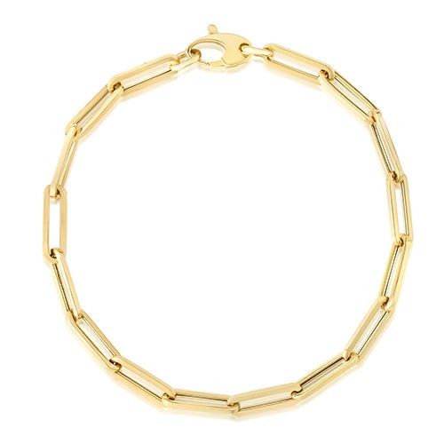 Chunky Paperclip Bracelet Gold