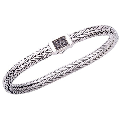 Unisex 7.5" Black Sapphire Bracelet